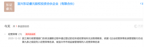 快讯 | 今世缘旗下私募被列经营异常名录，今年4月刚投资9000万入伙